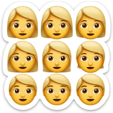 Benbe bir tişört giymiş kocaman dudakları olan çook makyajlı bir emoji sticker