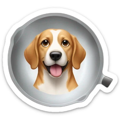 Da wird der Hund in der Pfanne verrückt sticker