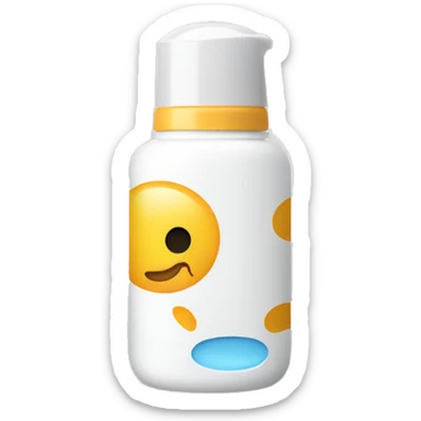 little facial sunscreen bottle sticker