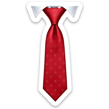 red necktie, professional attire accessory sticker