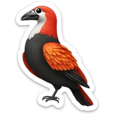 Pajaro flamenco sticker