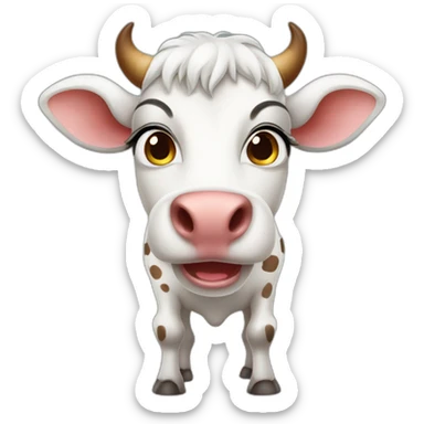Indian Desi gir cow  sticker