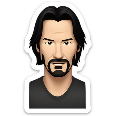 keanu Reeves you're breath-taking sticker