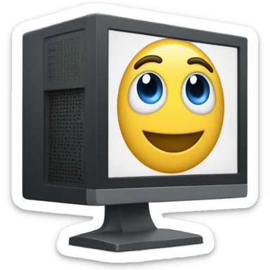 pc monitor, code ide on screen sticker