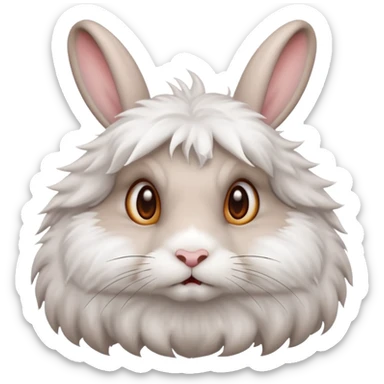 Rabit mogging sticker