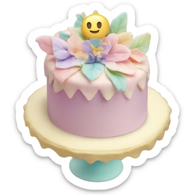 Fairy pastel cake sticker