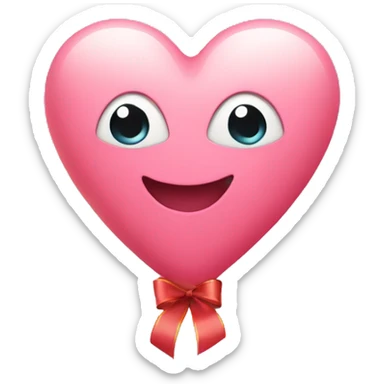 heart with ribbon sticker