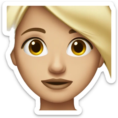 Dirty blonde girl  sticker