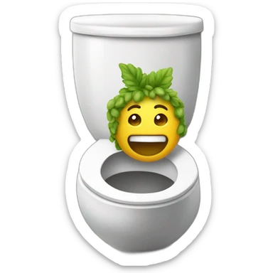 Dionysus in the toilet sticker