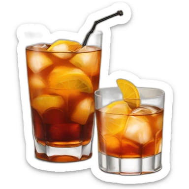 old fashioned cocktail sticker
