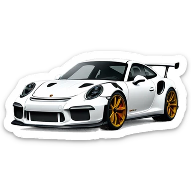 Porsche 911 gt3 rs sticker