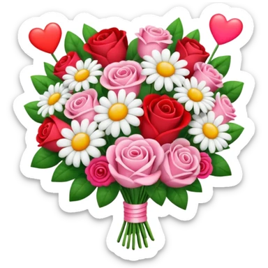 Bana ❤️☺️💐bunlarda 1 emoji yap sticker