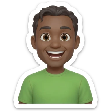 green belly laugh sticker