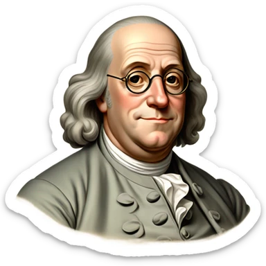 Benjamin Franklin sticker