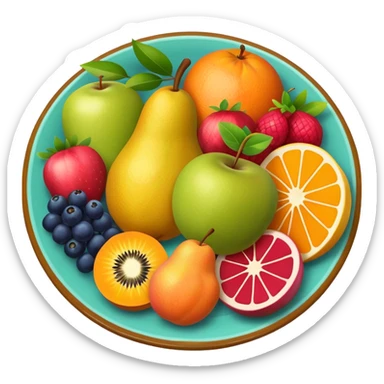 Fruit Plate sticker
