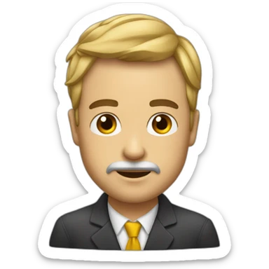 Directeur petit et gros sticker