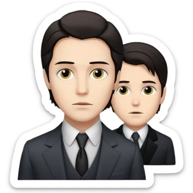 Dorian Gray looks at his portrait sticker