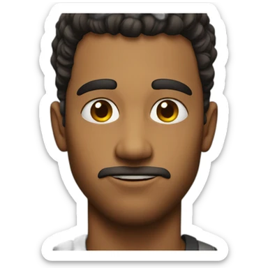 Boombastic side eyes sticker