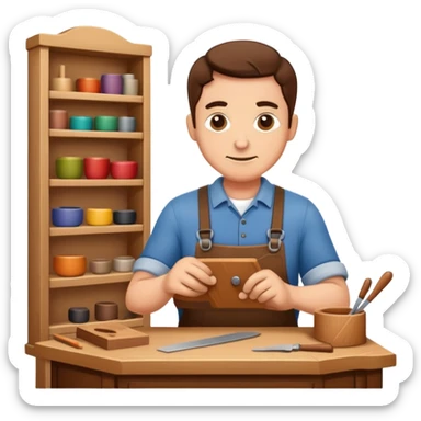 experienced furniture maker sticker