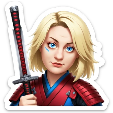 Fierce Samurai sticker