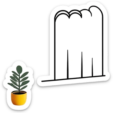 cartoon style wall nail emoji, bold lines, playful and simple sticker