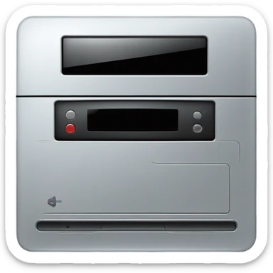 dvd player silver sticker