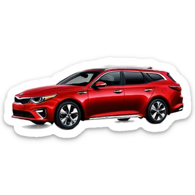 red kia optima 2019 combi sticker