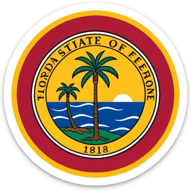 Floridas state flag sticker