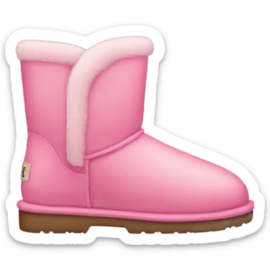Pink ugg boot sticker