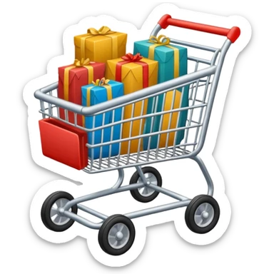 hazme un carrito de comrpas sticker