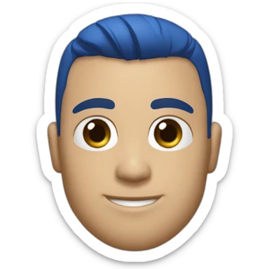 Futbolista español de 16 con camiseta azul marina y una franja azul clara en los hombros. Con el número 8 en la camiseta. que ponga PLAZA sticker