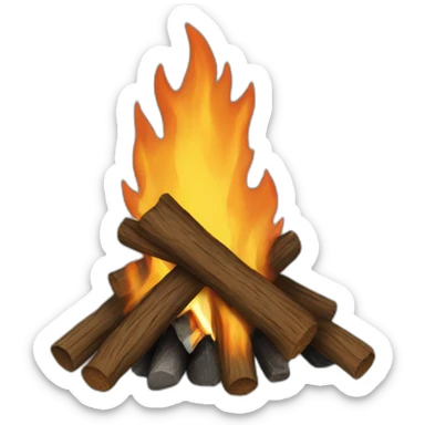 home bonfire sticker