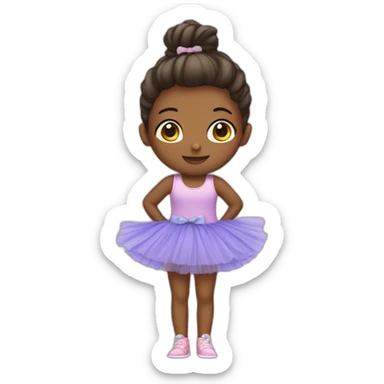 girl with a tutu sticker
