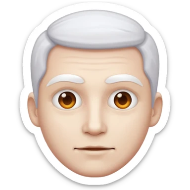 un hombre color piel blanco sticker