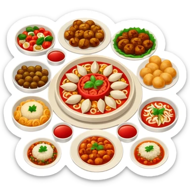 Albanian food sticker