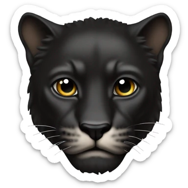 Animal pantera negra feroz cuerpo completo sticker