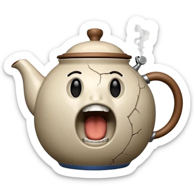 Screaming Teapot sticker