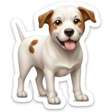 Chien avec un corps de vache sticker