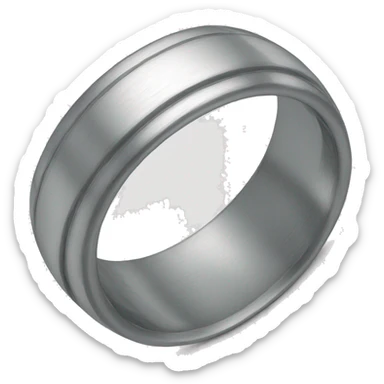 silver ring shadow 45 degree angle sticker