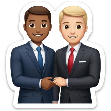 business client meeting with professional sticker