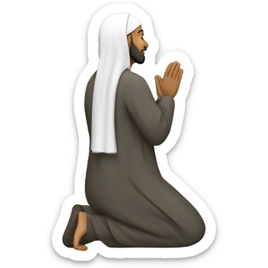 muslim pray  sticker