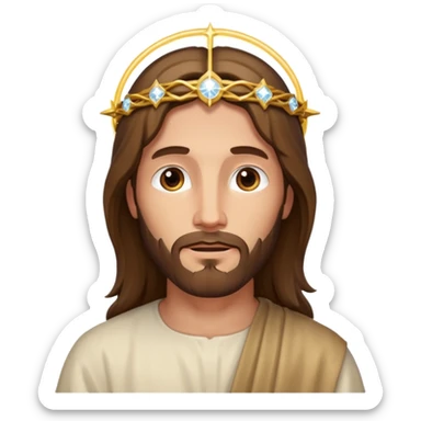 Sparkle Jesus sticker