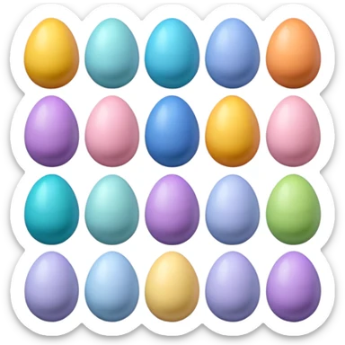 easter eggs sticker