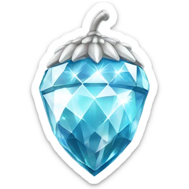 sparkling diamond Acorn sticker