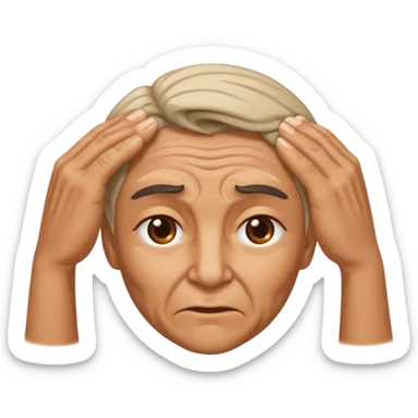 hitting the forehead sticker