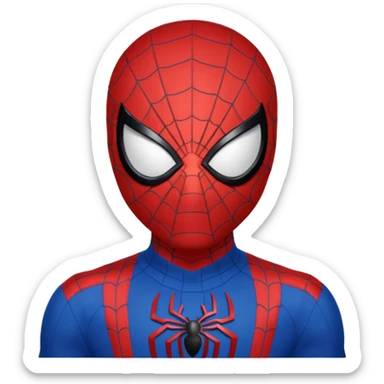 Homem aranha bravo rosto sticker