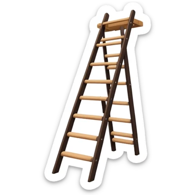 Simple wooden frame, vertical ladder, basic mattresses, often in children's homes or military barracks. sticker