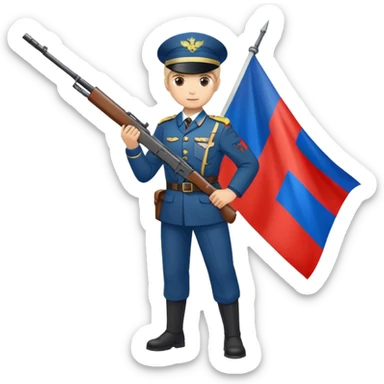 special force with russian flag sticker