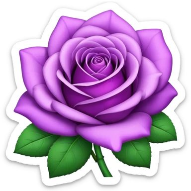 Une rose violette  sticker