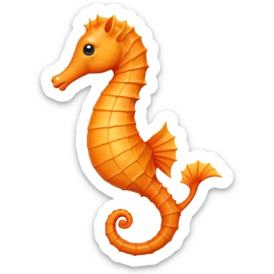 I need a smaller seahorse like a classic small emoji sticker